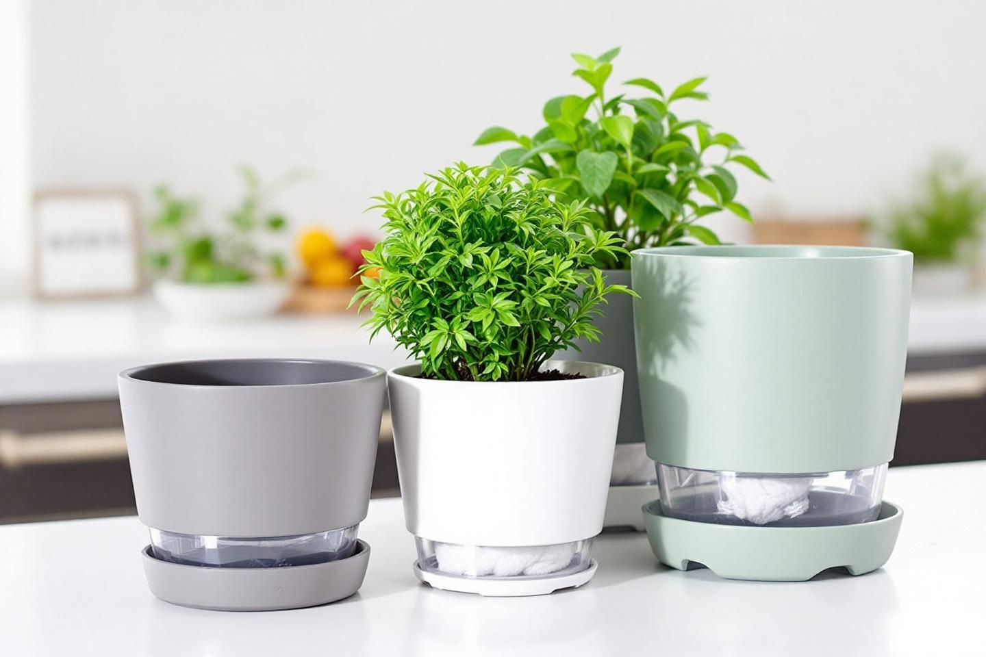 Self-Watering Planter Pot Set (3-Pack)